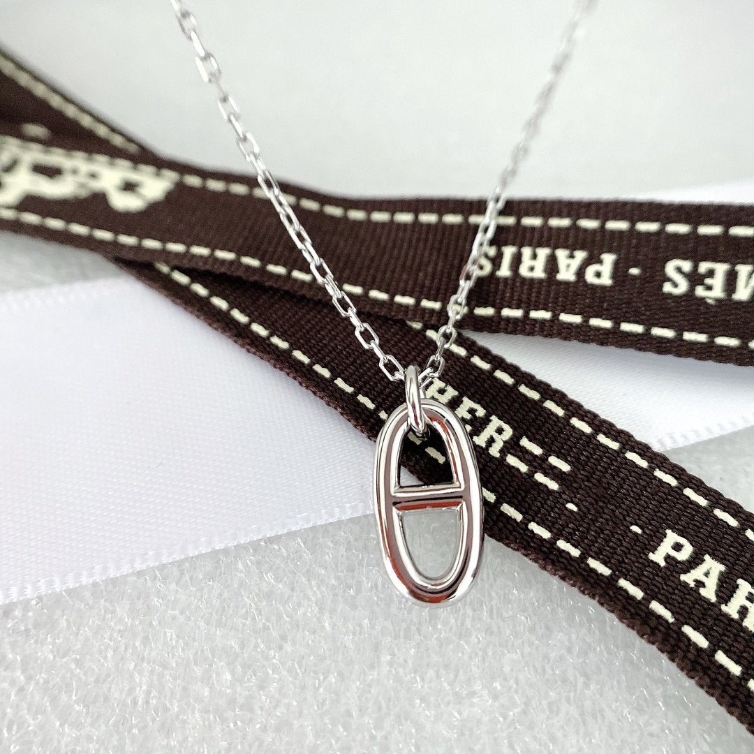 [⭐Hildren Jewelry]HM PIG NOSE NECKLACE