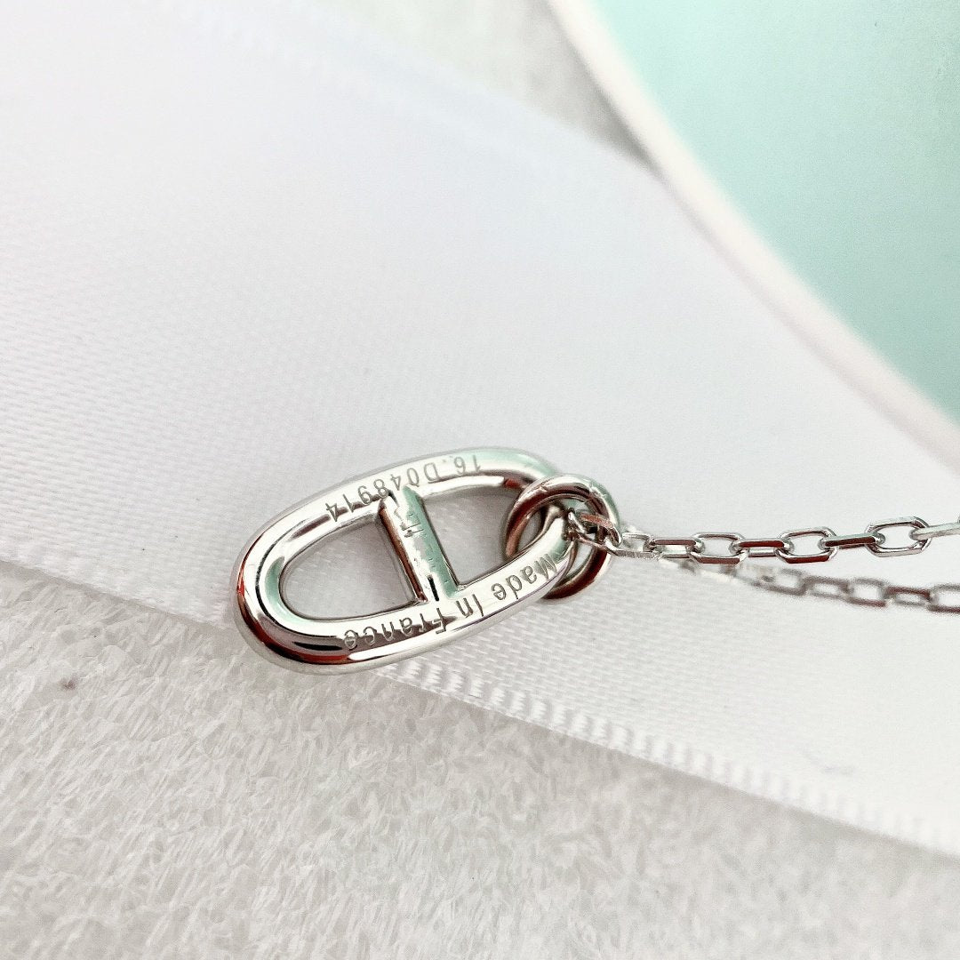 [⭐Hildren Jewelry]HM PIG NOSE NECKLACE
