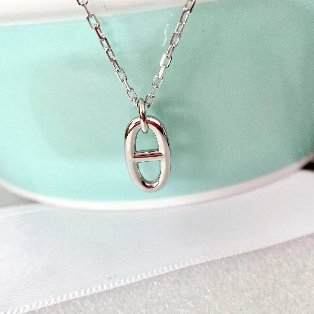 [⭐Hildren Jewelry]HM PIG NOSE NECKLACE
