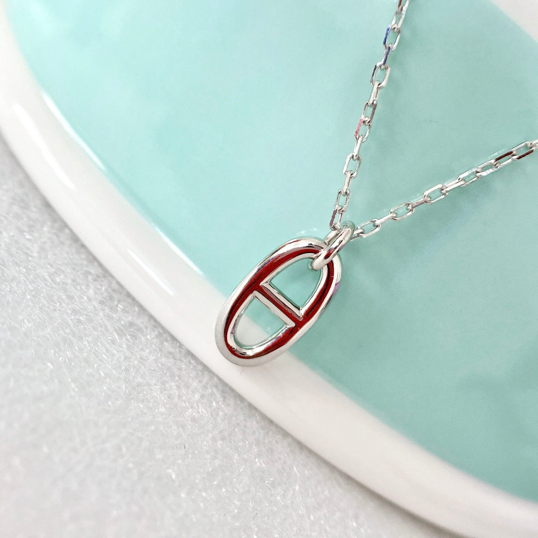 [⭐Hildren Jewelry]HM PIG NOSE NECKLACE
