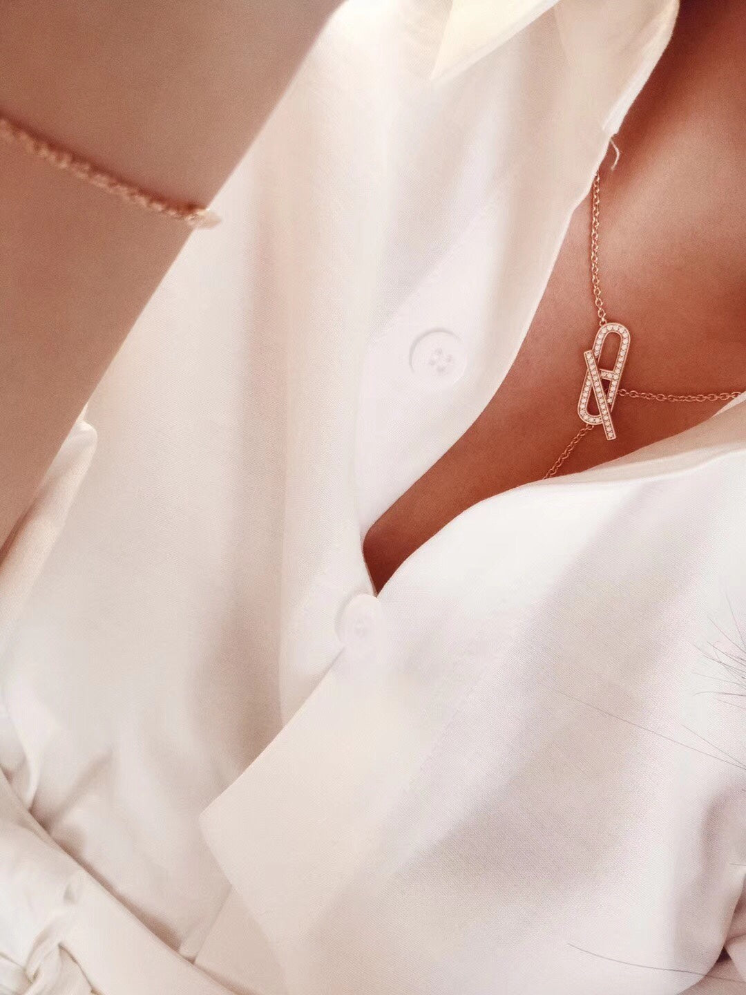[⭐Hildren Jewelry]HM FIRE PIG NOSE NECKLACE TRENDY STREET