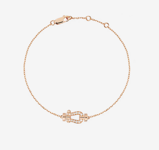 [⭐Hildren Jewelry]FORCE 10 FULL DIAMOND BUCKLE CHAIN LINK MINI MODEL