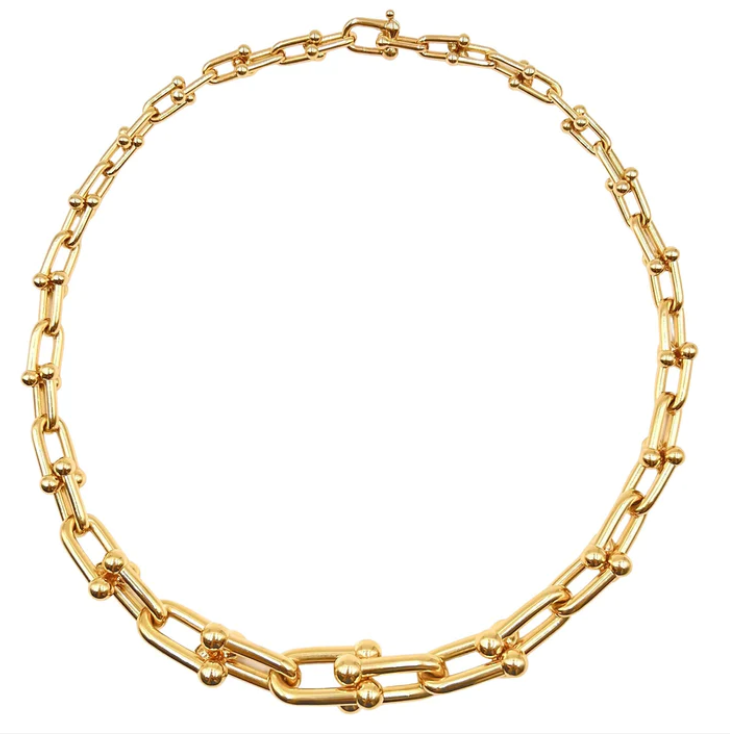 [Hildren Jewelry]HARDWEAR PINK GOLD CHOKER