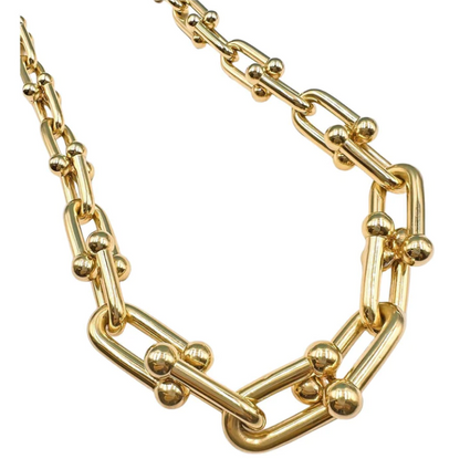 [Hildren Jewelry]HARDWEAR PINK GOLD CHOKER