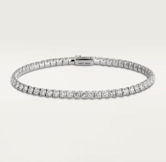 [⭐Hildren Jewelry]  CLASSIC BASEBALL BRACELAT, 52 DIAMOND