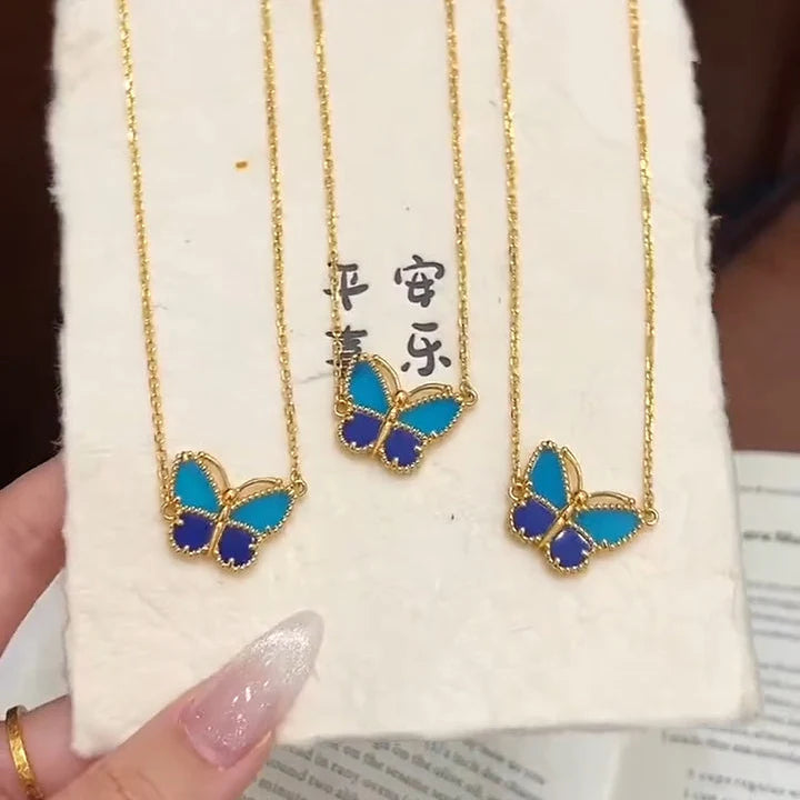 [⭐Hildren Jewelry]  2026 NEW LUCKY BUTTERFLY 1 MOTIFS NECKLACE