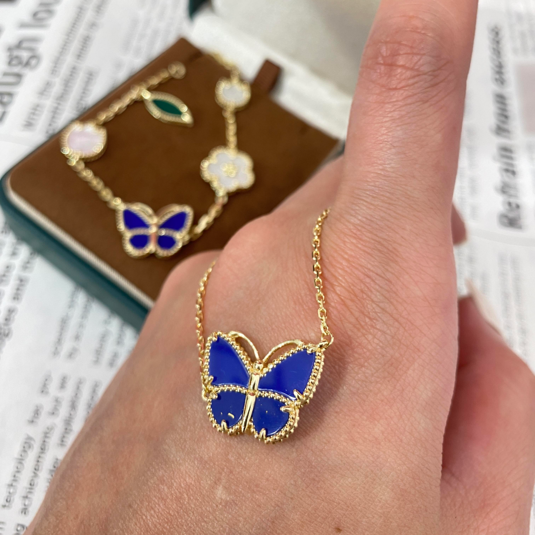 [⭐Hildren Jewelry]  2026 NEW LUCKY BUTTERFLY 1 MOTIFS NECKLACE