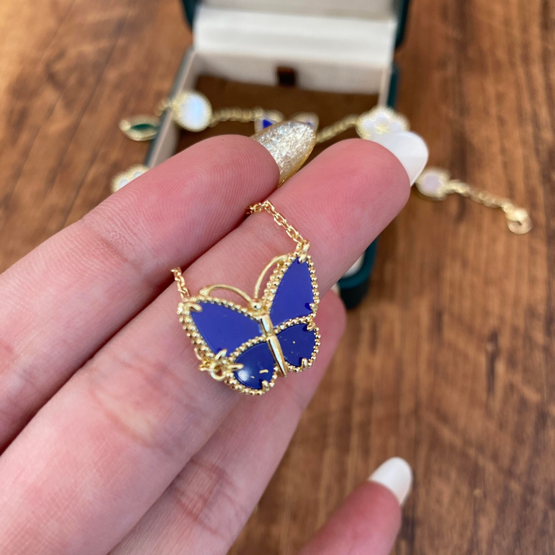 [⭐Hildren Jewelry]  2026 NEW LUCKY BUTTERFLY 1 MOTIFS NECKLACE