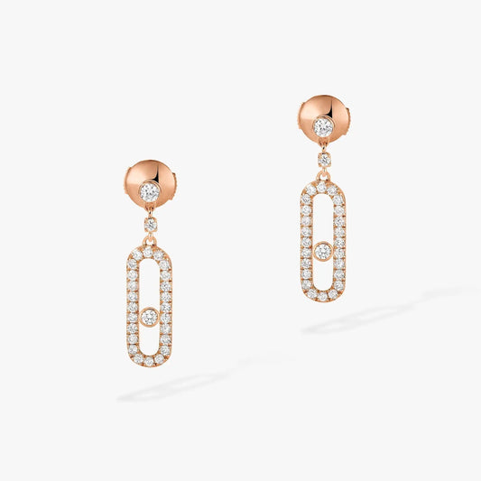 [⭐Hildren Jewelry]DORMEUSES MOVE UNO DIAMOND EARRINGS