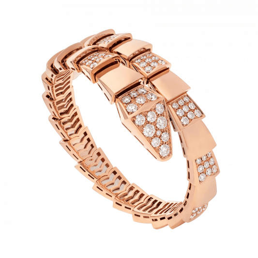 [⭐Hildren Jewelry]SERPENTI BRACELET PINK GOLD DIAMOND