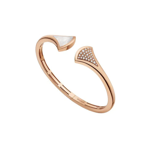 [⭐Hildren Jewelry]DREAM BRACELET OPEN PINK GOLD MOP DIAMOND