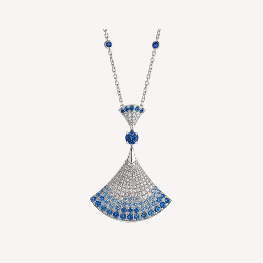 [⭐Hildren Jewelry]DREAM NECKLACE AGATE SILVER DIAMOND