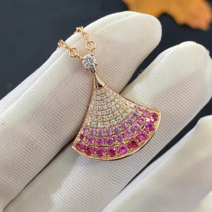 [⭐Hildren Jewelry]DREAM NECKLACE PINK GOLD PINK DIAMOND