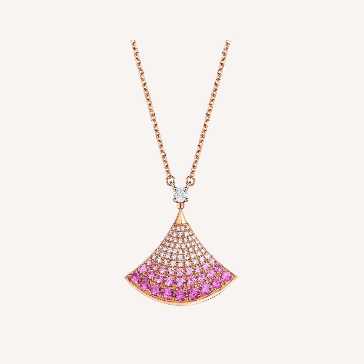 [⭐Hildren Jewelry]DREAM NECKLACE PINK GOLD PINK DIAMOND