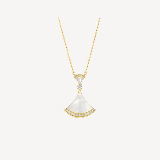 [⭐Hildren Jewelry]DREAM NECKLACE MOP GOLD DIAMOND