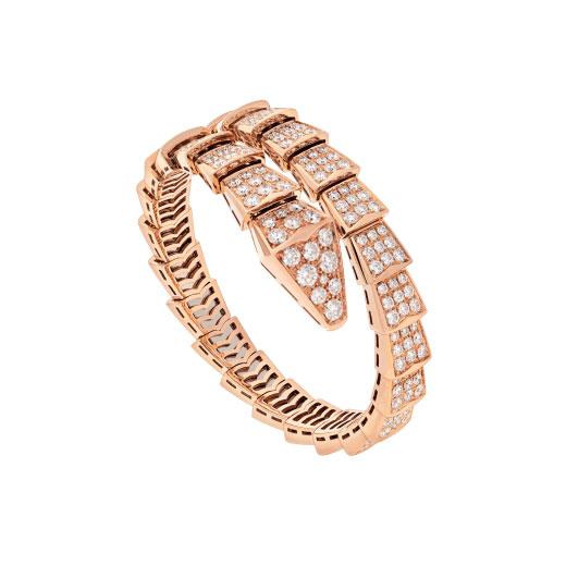 [⭐Hildren Jewelry]SERPENTI BRACELET 8MM PINK GOLD DIAMOND