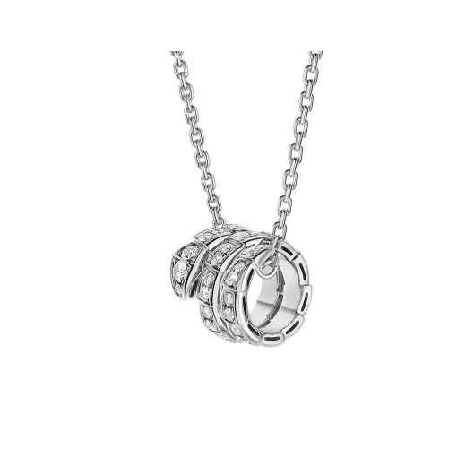 [⭐Hildren Jewelry]SERPENTI  NECKLACE DOUBLE RING DIAMOND