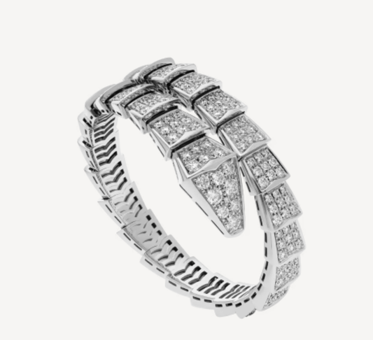 [⭐Hildren Jewelry]SERPENTI BRACELET 8MM SILVEE DIAMOND