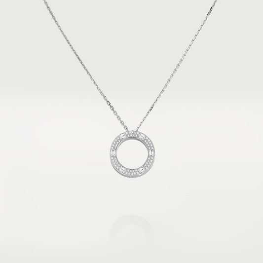 [⭐Hildren Jewelry]LOVE NECKLACE ADJUSTABLE SILVER
