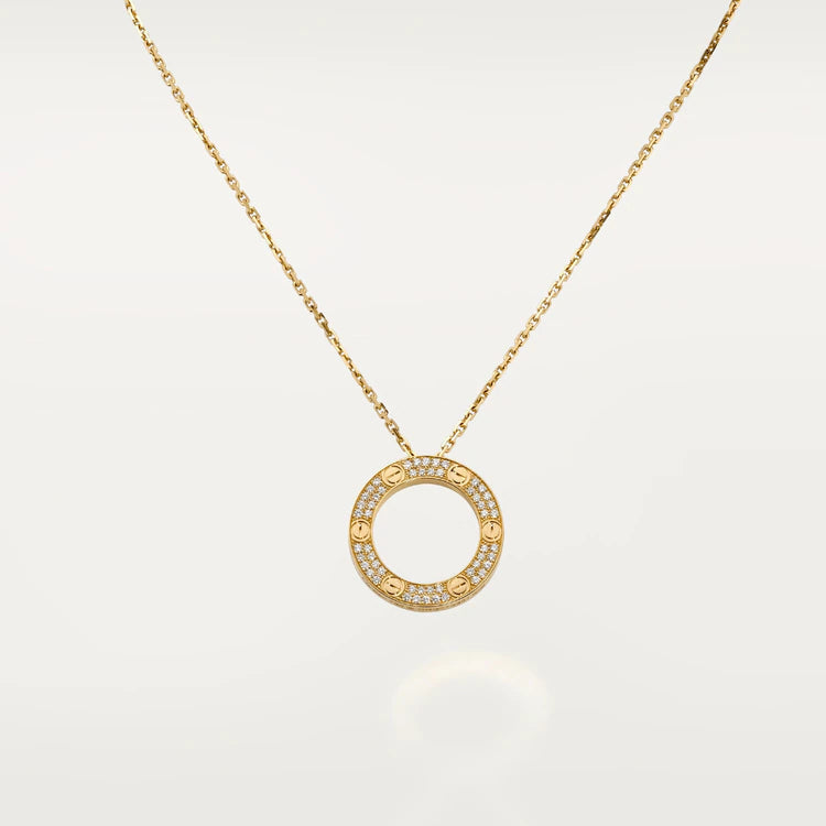 [⭐Hildren Jewelry]LOVE NECKLACE ADJUSTABLE ROSE GOLD