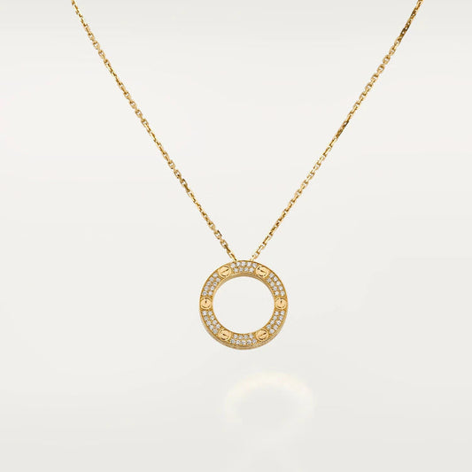 [⭐Hildren Jewelry]LOVE NECKLACE ADJUSTABLE ROSE GOLD