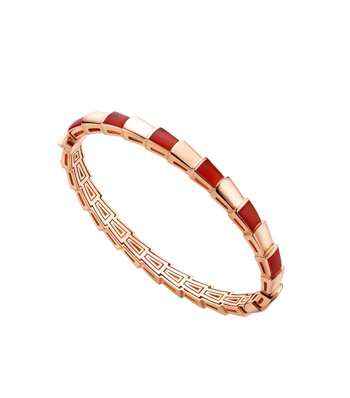 [⭐Hildren Jewelry]SERPENTI BRACELET PINK GOLD RUBELLITE