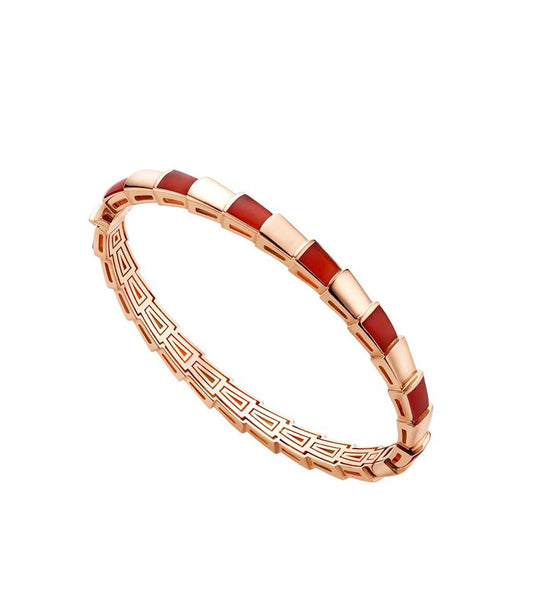 [⭐Hildren Jewelry]SERPENTI BRACELET PINK GOLD RUBELLITE
