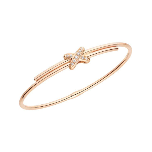 [⭐Hildren Jewelry]JEUX DE BRACELET PINK GOLD DIAMONDS