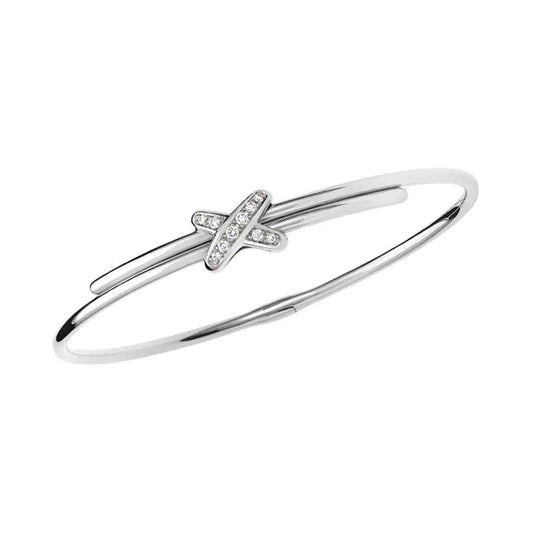 [⭐Hildren Jewelry]JEUX DE BRACELET SILVER DIAMONDS