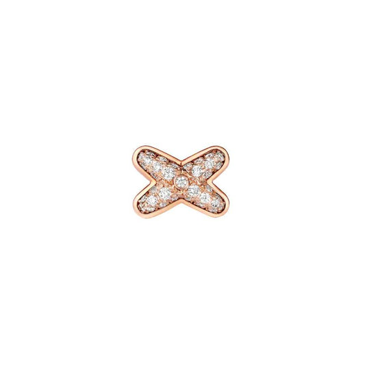 [⭐Hildren Jewelry]JEUX DE PINK GOLD DIAMOND EARRINGS
