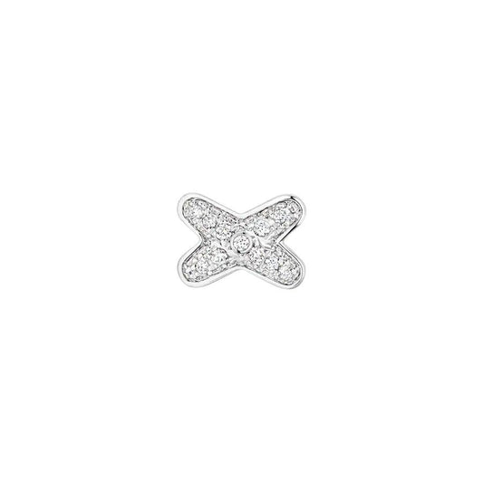 [⭐Hildren Jewelry]JEUX DE SILVER DIAMOND EARRINGS