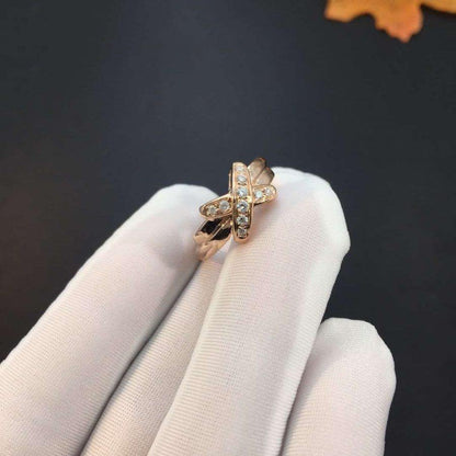[⭐Hildren Jewelry]JEUX DE PINK GOLD DIAMOND RING