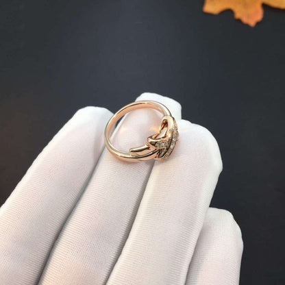 [⭐Hildren Jewelry]JEUX DE PINK GOLD DIAMOND RING
