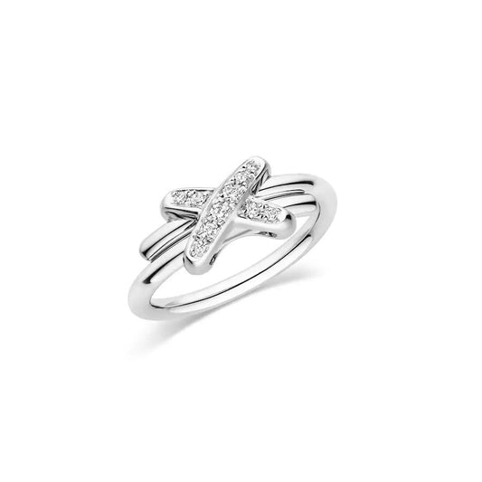 [⭐Hildren Jewelry]JEUX DE SILVER DIAMOND RING
