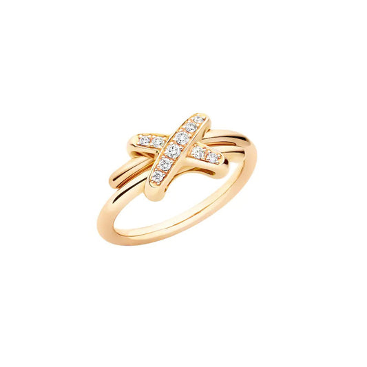 [⭐Hildren Jewelry]JEUX DE GOLD DIAMOND RING