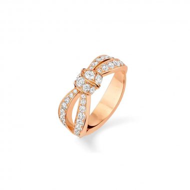 [⭐Hildren Jewelry]LIENS PINK GOLD DIAMOND RING