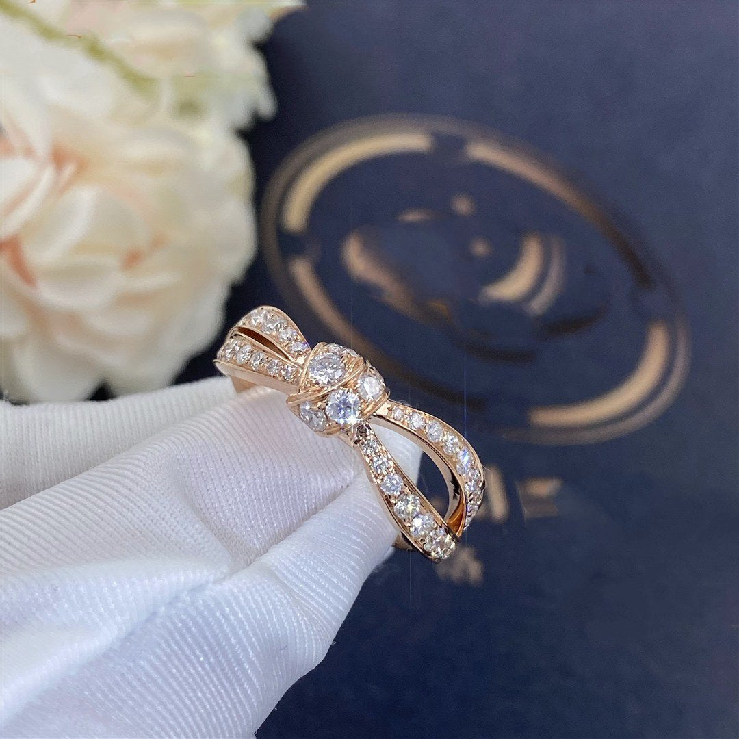 [⭐Hildren Jewelry]LIENS PINK GOLD DIAMOND RING