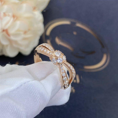 [⭐Hildren Jewelry]LIENS PINK GOLD DIAMOND RING