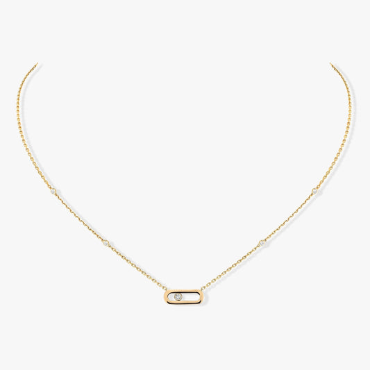[⭐Hildren Jewelry]MOVE UNO DIAMOND NECKLACE
