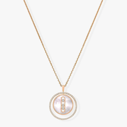 [⭐Hildren Jewelry]Demo MOVE MM NACRE BLANCHE DIAMOND NECKLACE