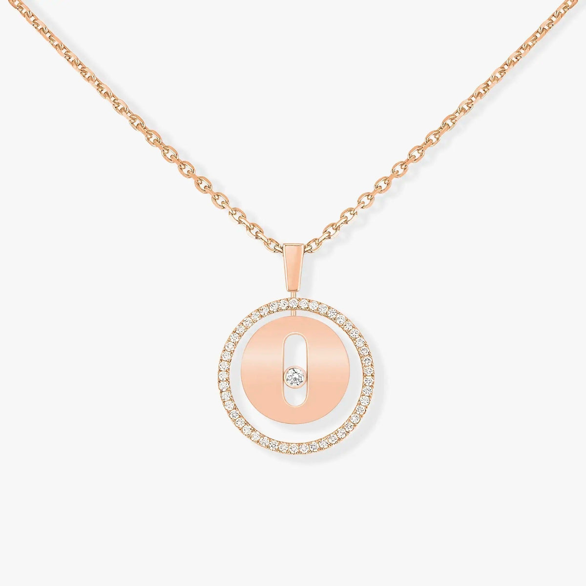 [⭐Hildren Jewelry]Demo MOVE PM NECKLACE PINK GOLD DIAMOND