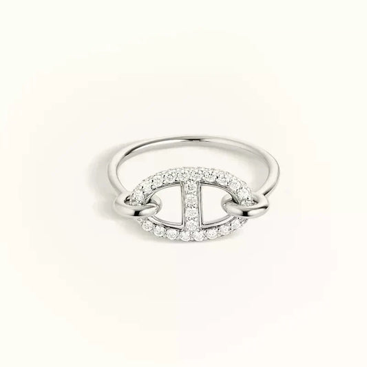 [⭐Hildren Jewelry]RONDE SMALL SILVER DIAMOND RING