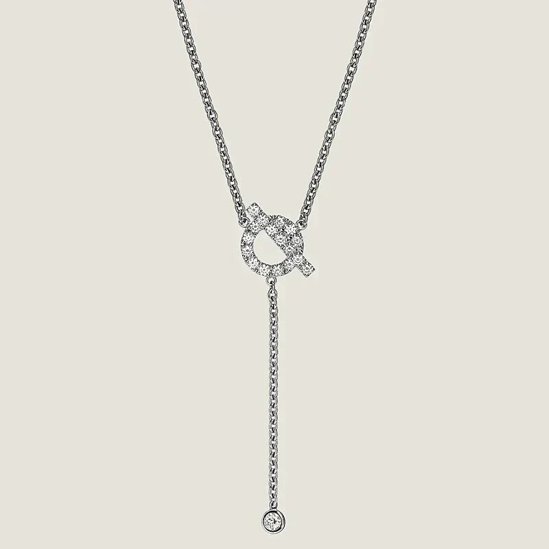 [⭐Hildren Jewelry]FINESSE SILVER DIAMOND NECKLACE