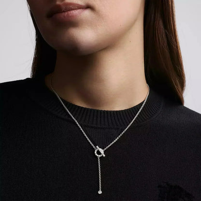 [⭐Hildren Jewelry]FINESSE SILVER DIAMOND NECKLACE