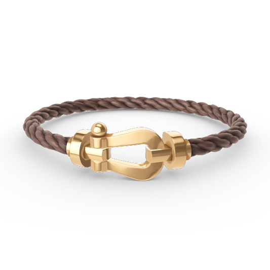 [⭐Hildren Jewelry]FORCE LARGE HORSESHOE NO DIAMOND BRACELET GOLD