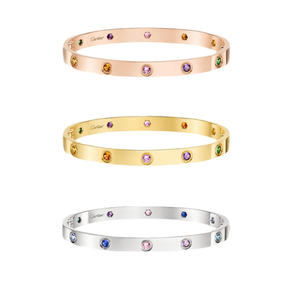 [⭐Hildren Jewelry] 2026 RAINBOW LOVE BRACELET 6.1MM  10 DIAMONDS