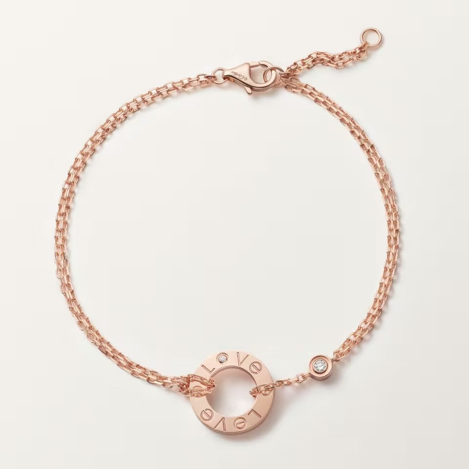 [⭐Hildren Jewelry]LOVE BRACELET 2 DIAMOND