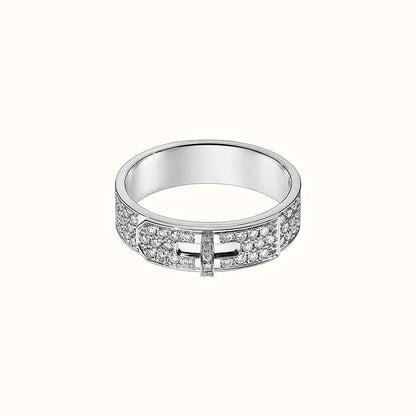 [⭐Hildren Jewelry]KELLY SILVER DIAMOND RING