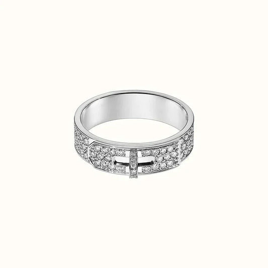 [⭐Hildren Jewelry]KELLY SILVER DIAMOND RING