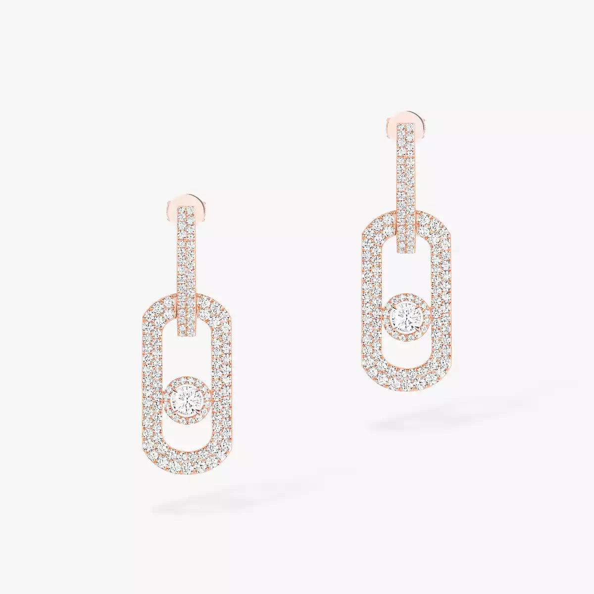 [⭐Hildren Jewelry]So Move XL Pave_-Set Diamond Pendant Earrings